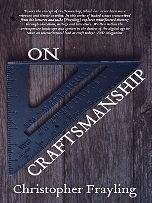 cover image of On Craftsmanship